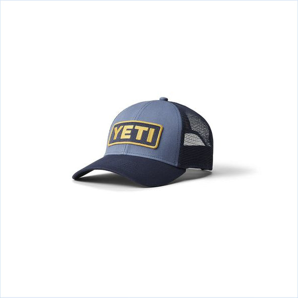Logo Badge Trucker Hat Navy/Yellow