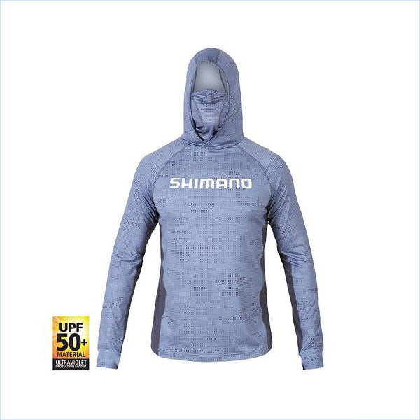 Shimano Tech Tee L/S Ice Dot Camo Hooded S