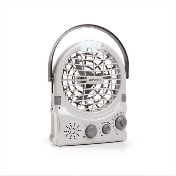 Recharge / Battery Fan w/Radio