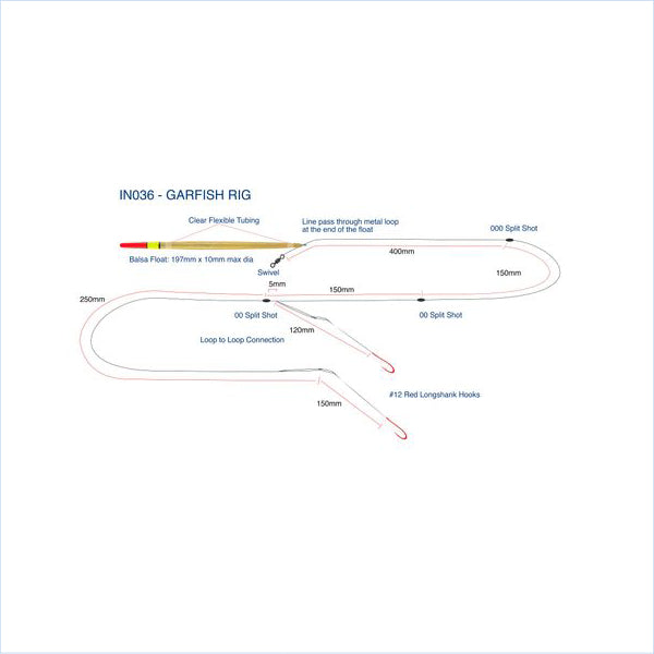 Garfish Rig With Pencil Float
