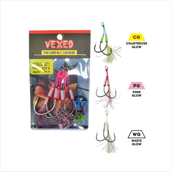 Vexed Twin Flashy Slow Assist 4/0 White