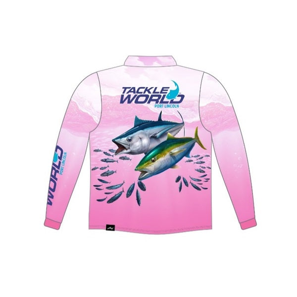 Tackle World PL Fishing Shirt Youth PINK